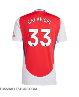 Günstige Arsenal Riccardo Calafiori #33 Heimtrikot 2024-25 Kurzarm